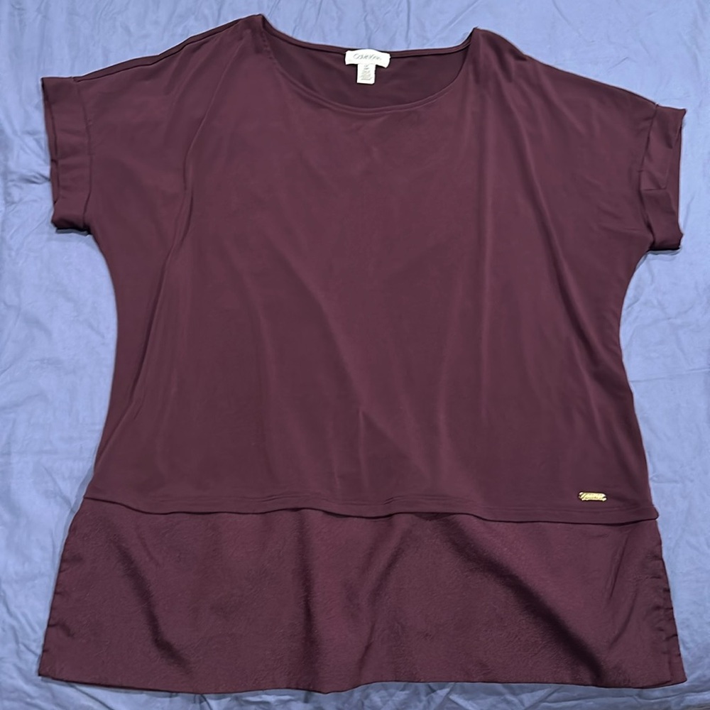 Brand: Calvin Klein, Size: L, Color: Plum